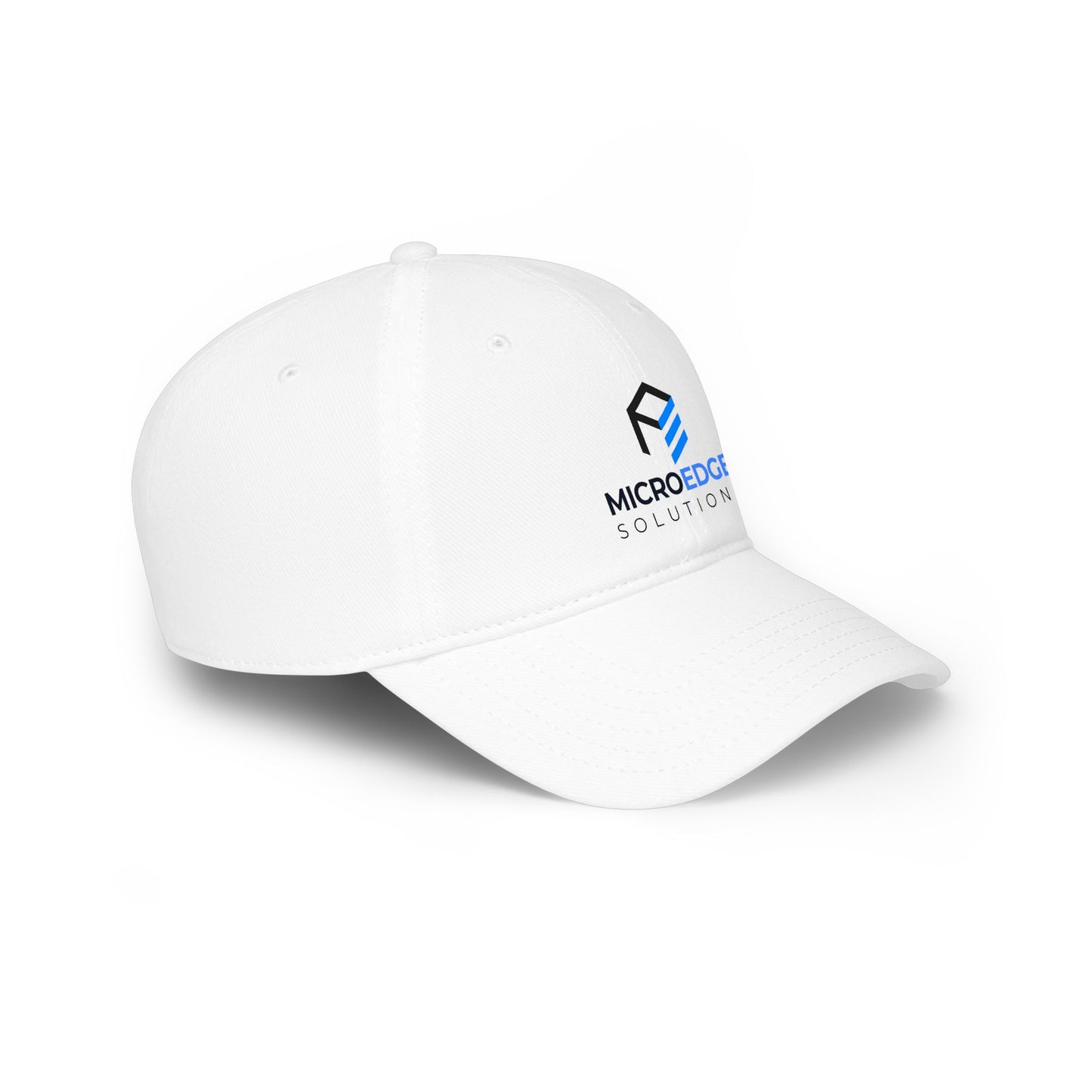 MicroEdge Solutions Low Profile Baseball Cap — Black Logo