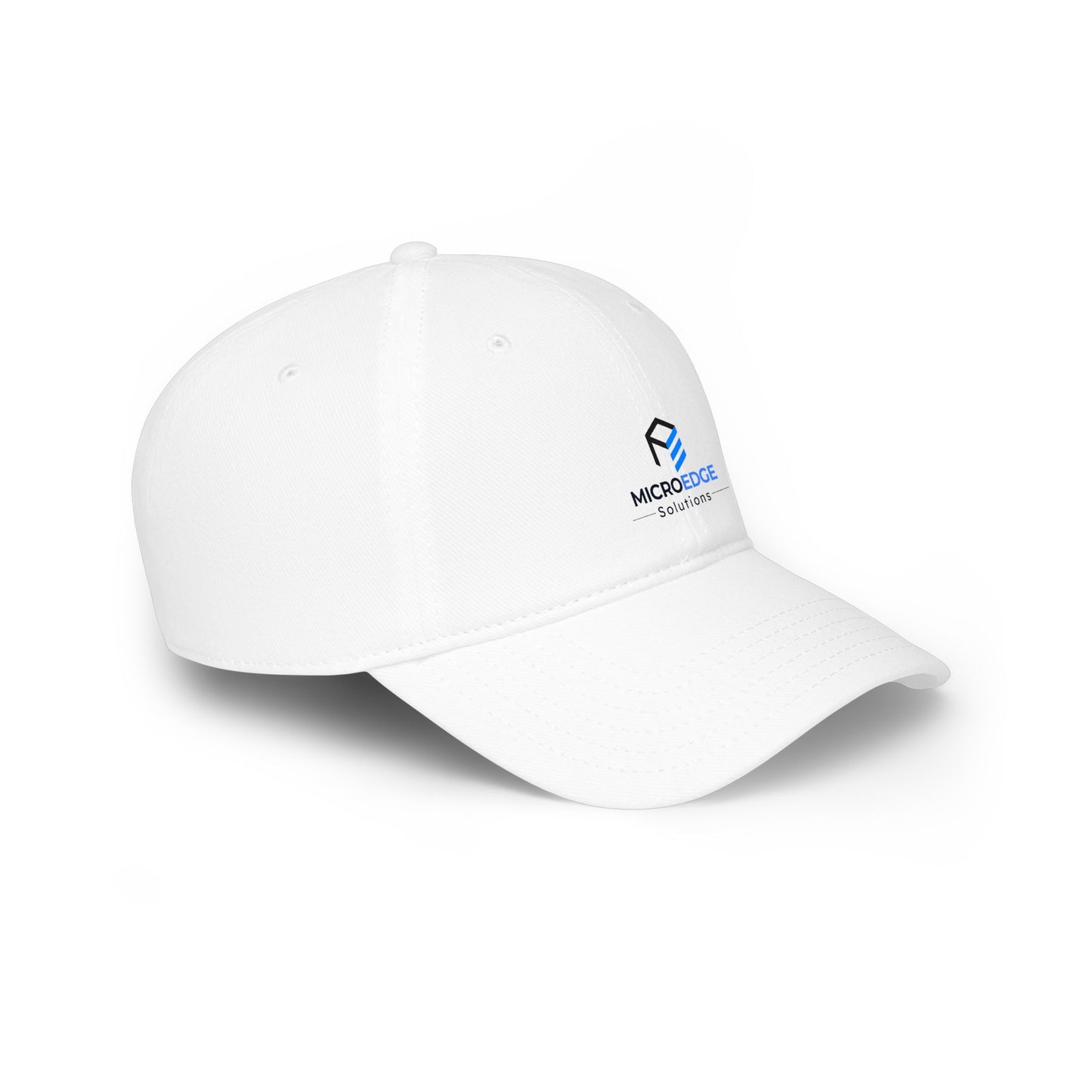 MicroEdge Solutions Low Profile Baseball Cap — Black Logo