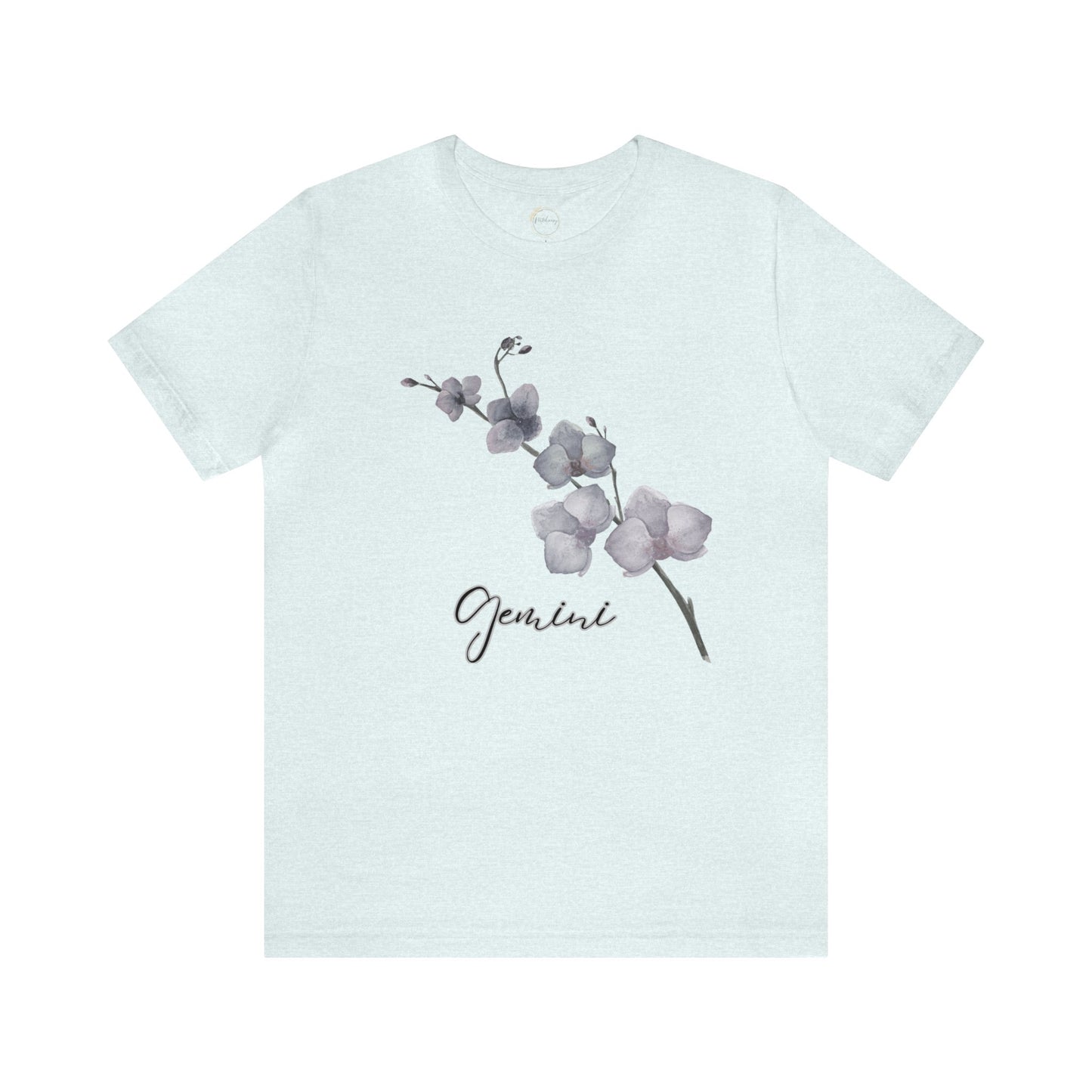 Gemini Orchid Zodiac Unisex Jersey Short Sleeve Tee