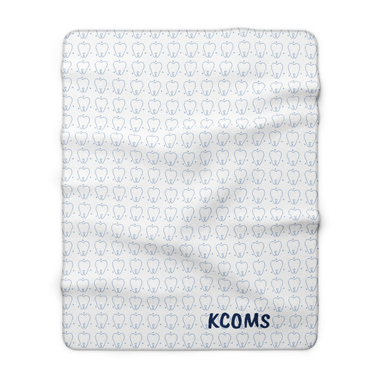 Sherpa Blanket — Personalized KCOMS Patterned Fleece Throw