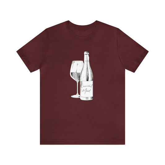 Current Mood Bottle of Wine Unisex Jersey Short Sleeve Tee