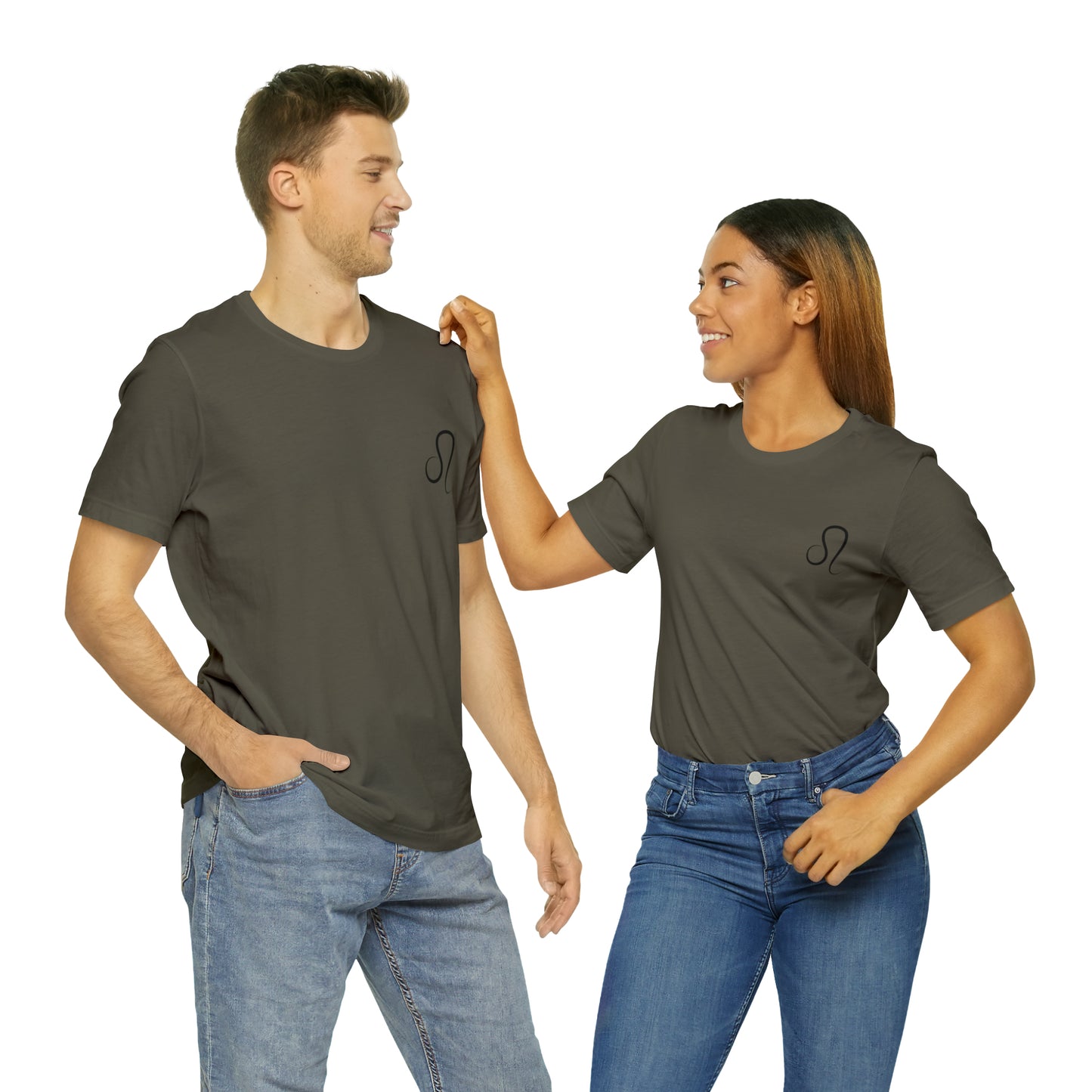 Leo Simple Unisex Jersey Short Sleeve Tee