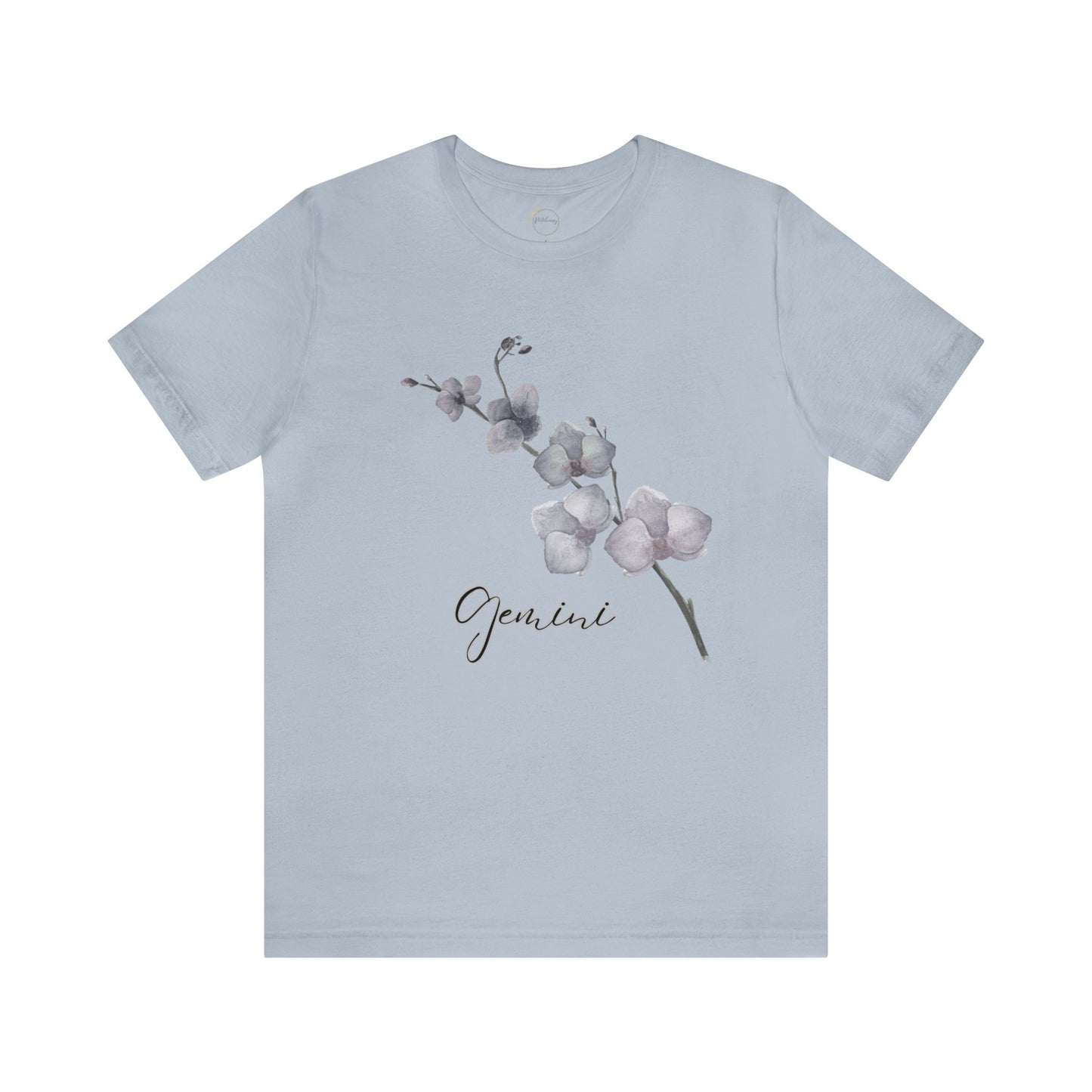 Gemini Orchid Zodiac Unisex Jersey Short Sleeve Tee