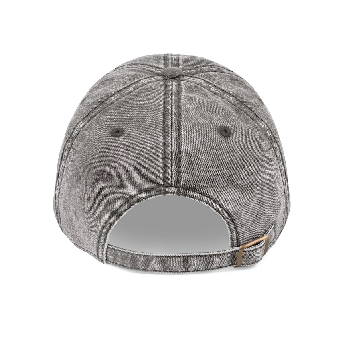 KCOMS Vintage Embroidered Cap — Retro Washed Baseball Hat with Blue Moon Logo