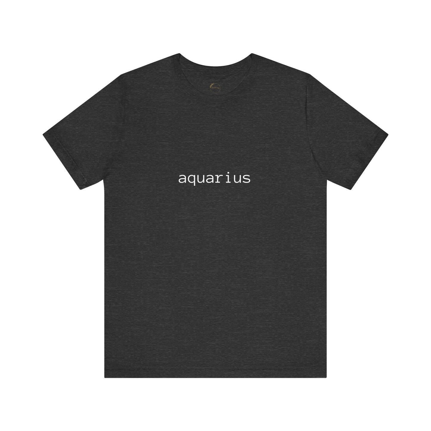 Aquarius Typewriter Zodiac Name T-Shirt