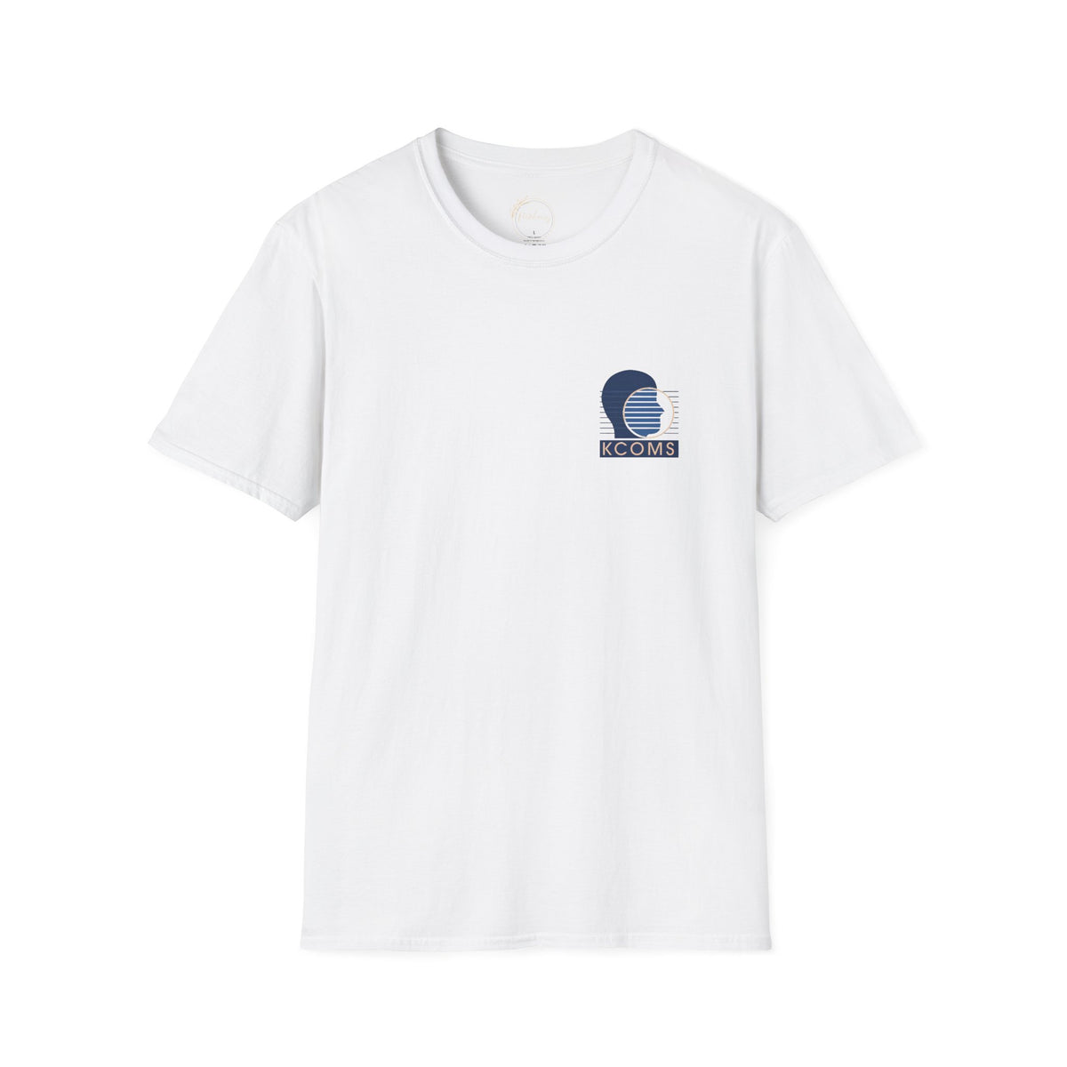 KCOMS Retro Surf Badge T-Shirt — 'Seas the Day' Coastal Graphic Tee