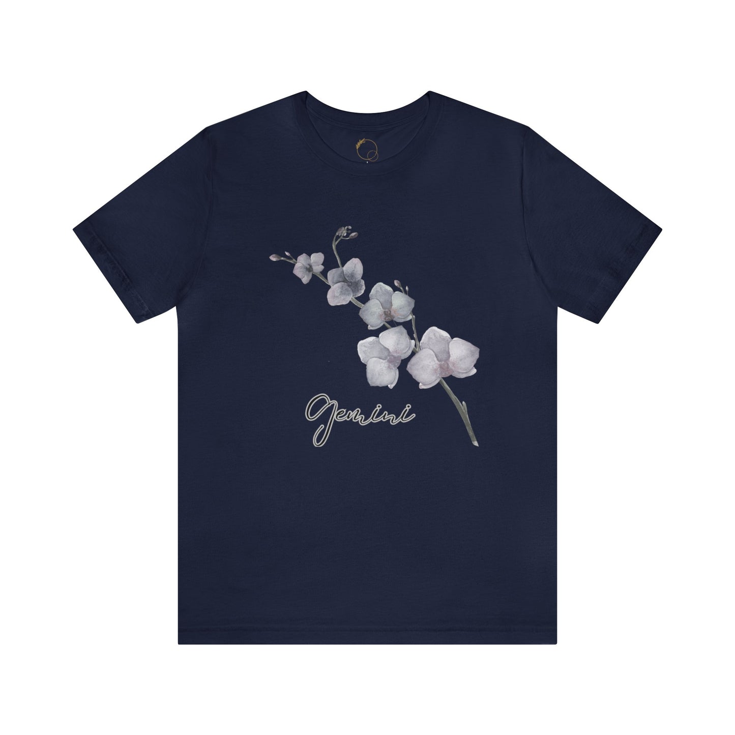 Gemini Orchid Zodiac Unisex Jersey Short Sleeve Tee