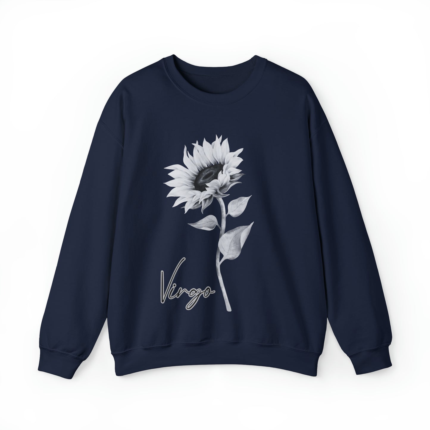 Virgo Sunflower Unisex Heavy Blend Crewneck Sweatshirt