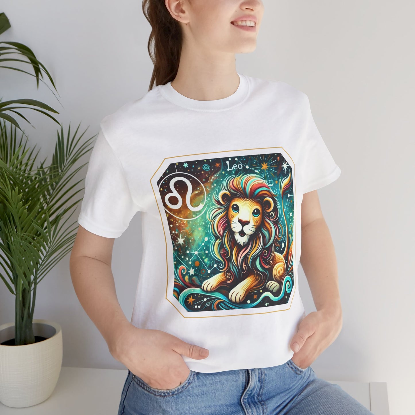 Leo Framed Zodiac Name T-Shirt