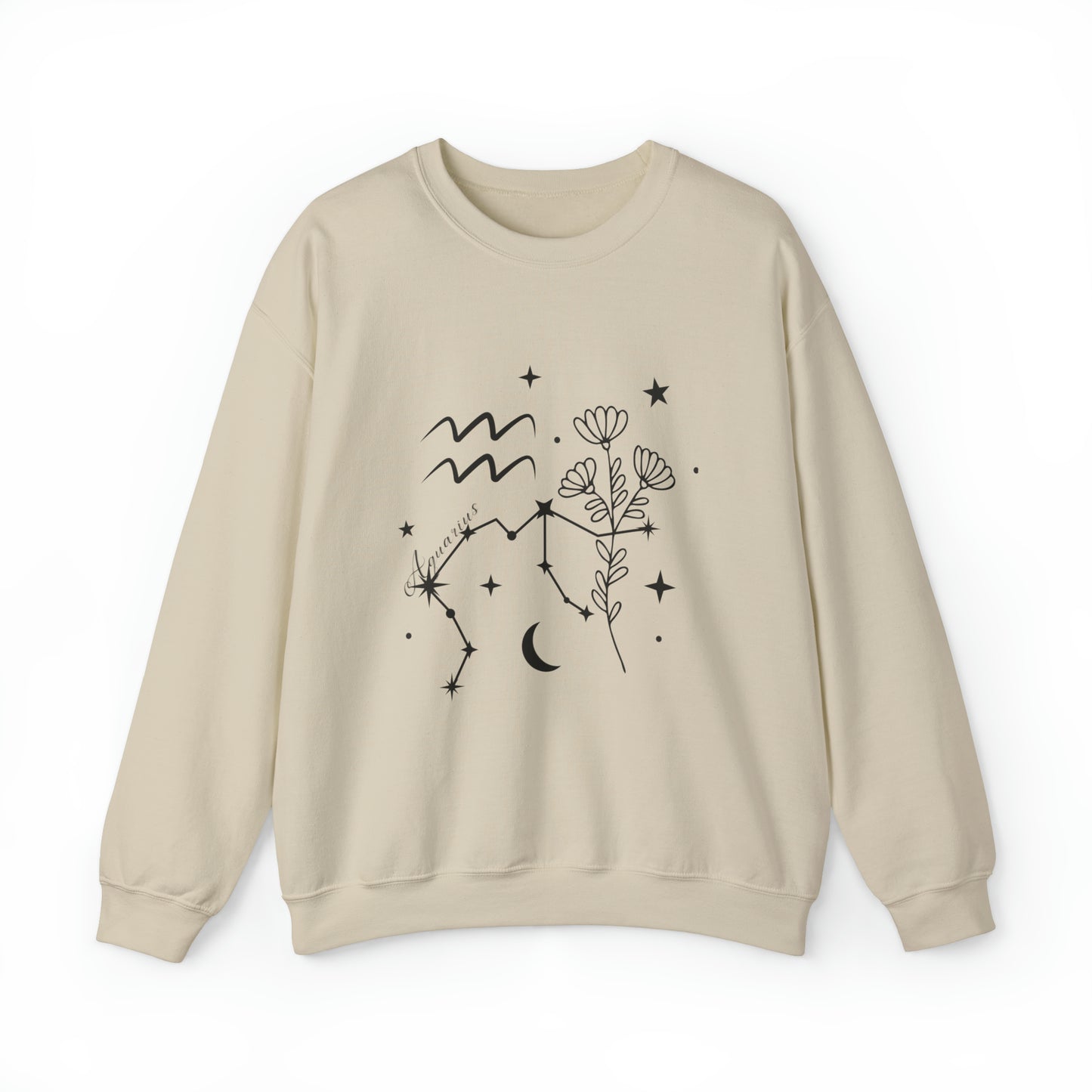 Aquarius Zodiac Mix Unisex Heavy Blend™ Crewneck Sweatshirt