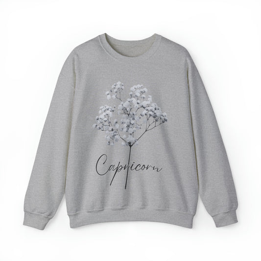 Capricorn Baby's Breath Unisex Heavy Blend Crewneck Sweatshirt