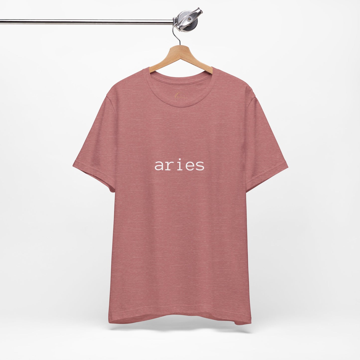 Aries Typewriter Zodiac Name T-Shirt