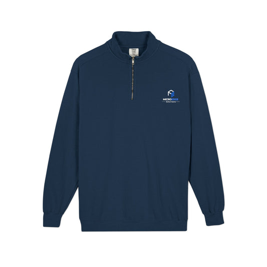 Quarter-Zip Sweatshirt — MicroEdge Solutions Logo Performance Pullover