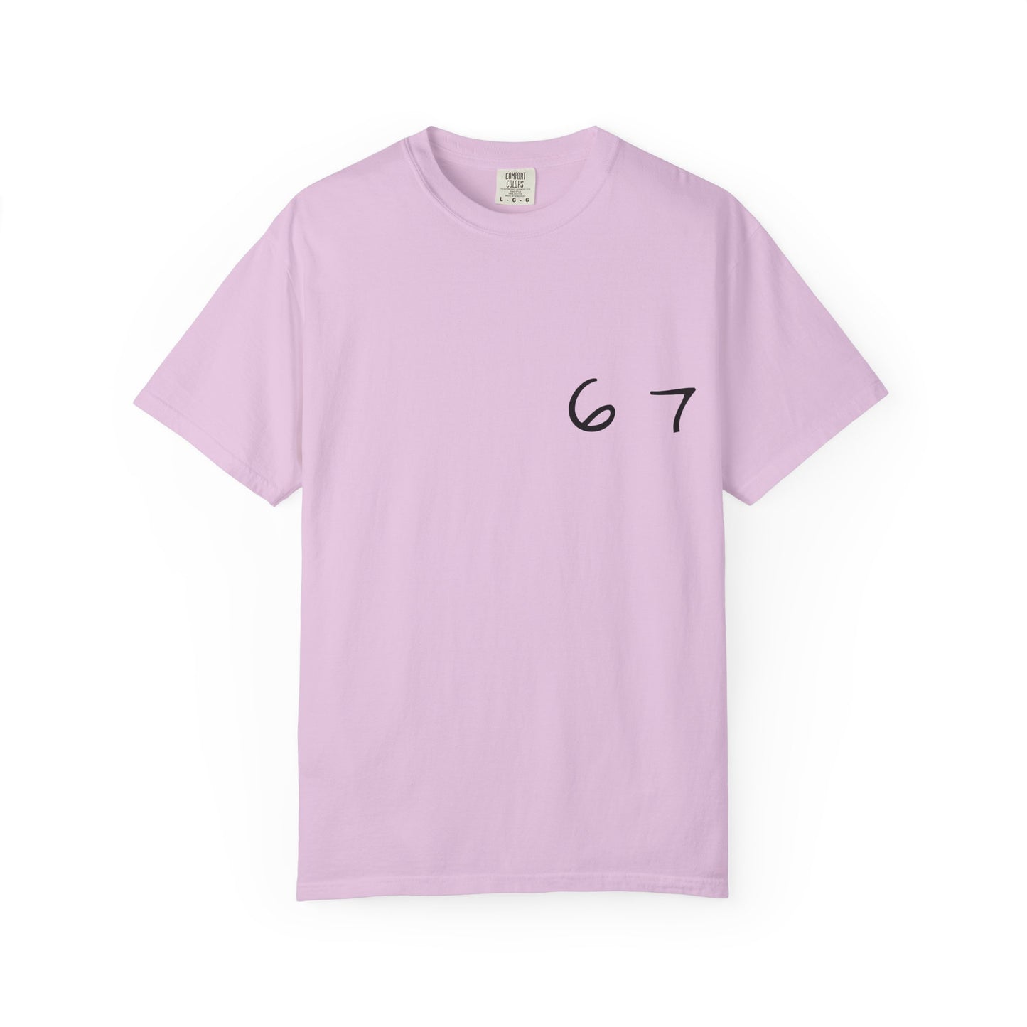 Six Seven Tee 6-7 Meme Shirt  Viral TikTok Trend  Comfort Colors Unisex Tee  Gen Z Slang Graphic Tee (Black Print)