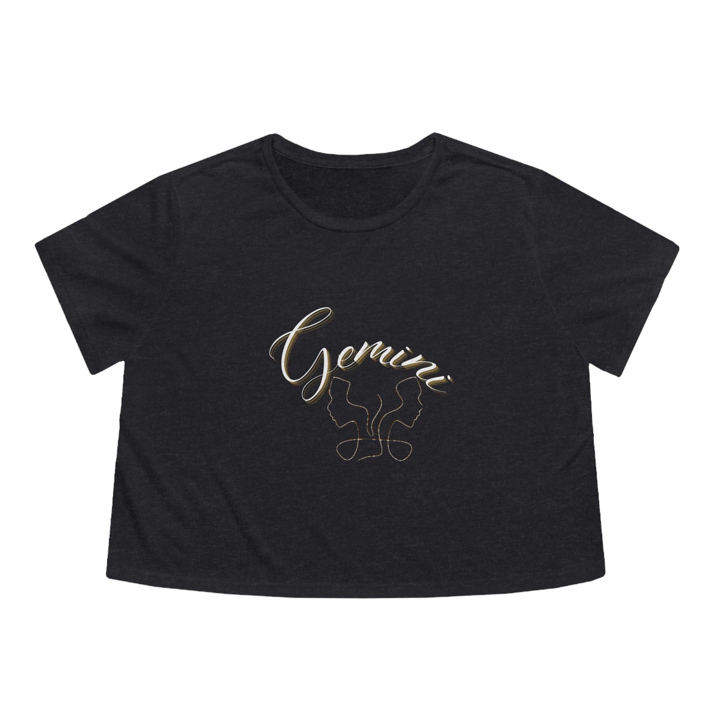 Gemini Zodiac Flowy Cropped Tee