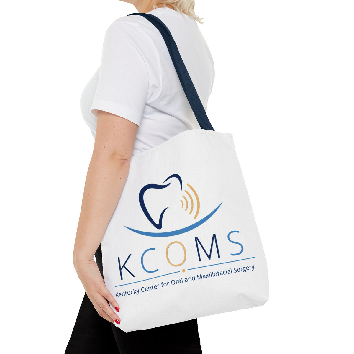 KCOMS Logo Tote Bag - Kentucky Center for Oral & Maxillofacial Surgery Branded Cotton Tote