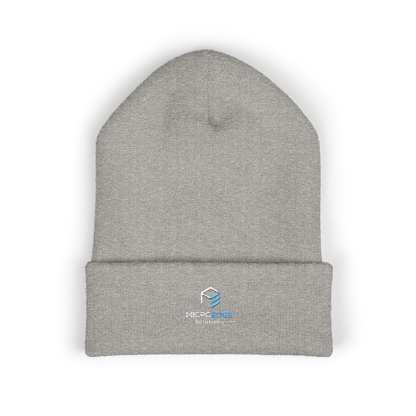 Embroidered Classic Cuff Beanie – MicroEdge Logo Knit Cap