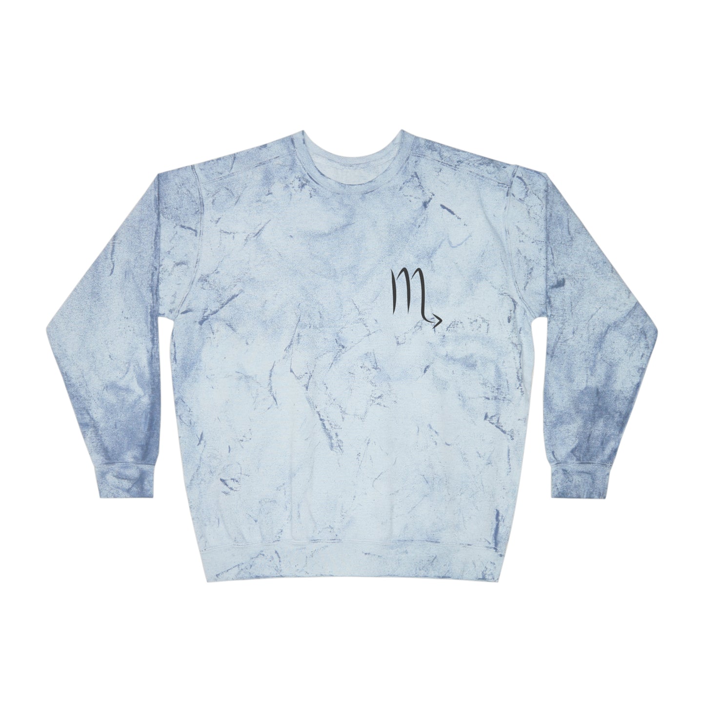 Scorpio Zodiac Unisex Color Blast Crewneck Sweatshirt