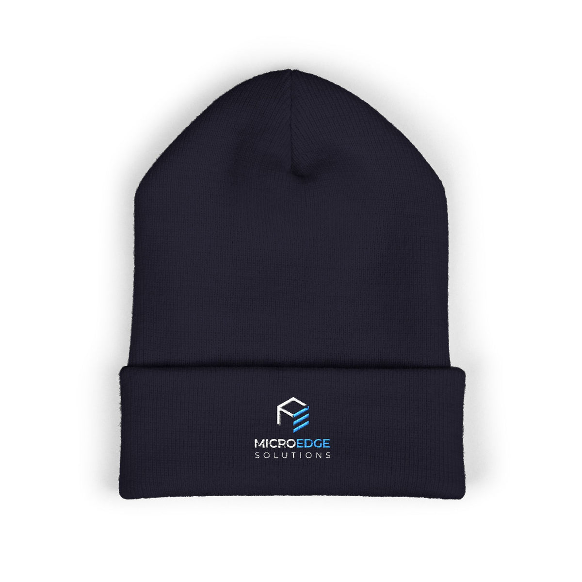 Embroidered Classic Cuff Beanie – MicroEdge Logo Knit Cap