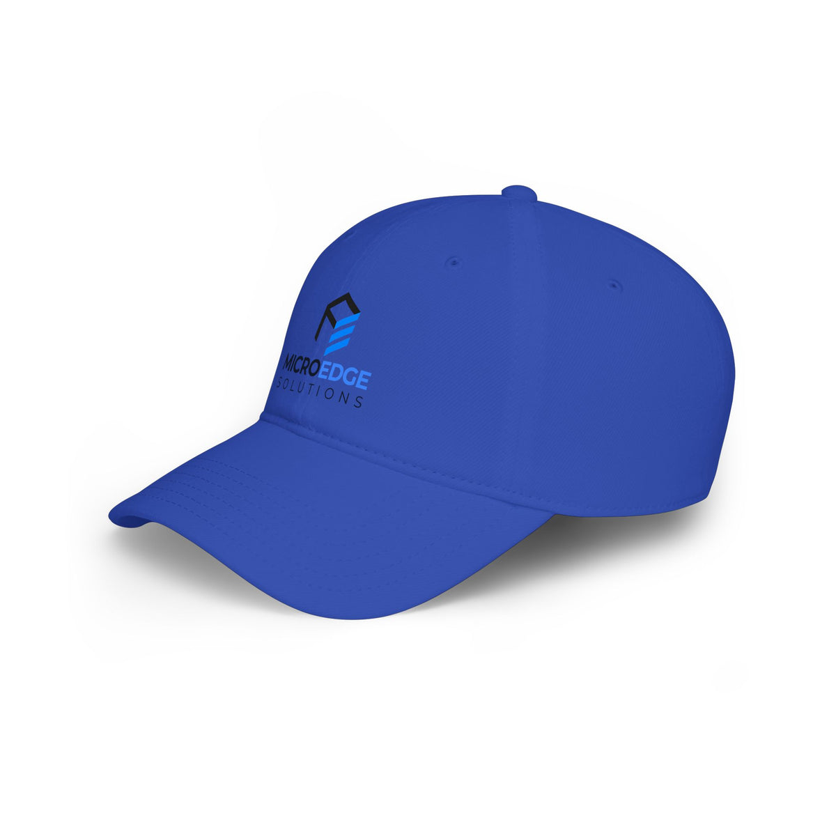 MicroEdge Solutions Low Profile Baseball Cap — Black Logo