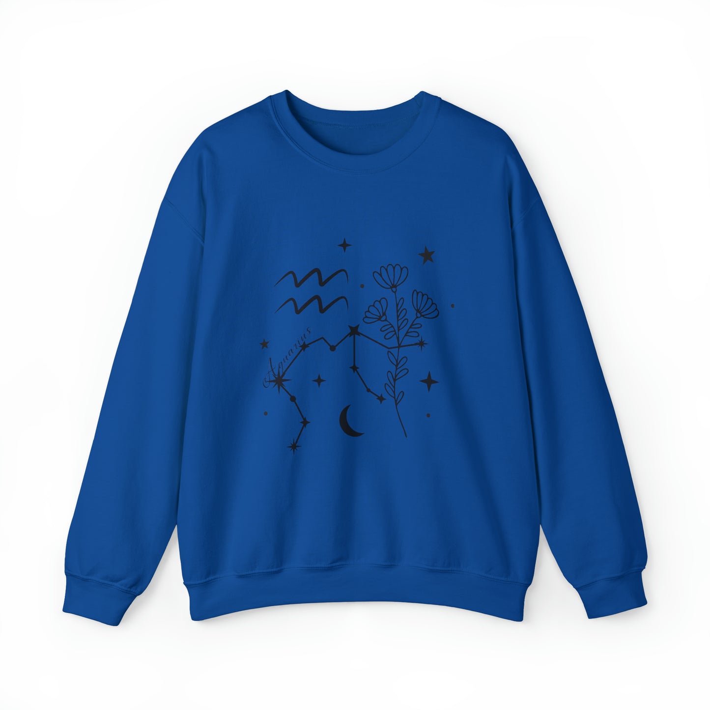 Aquarius Zodiac Mix Unisex Heavy Blend™ Crewneck Sweatshirt