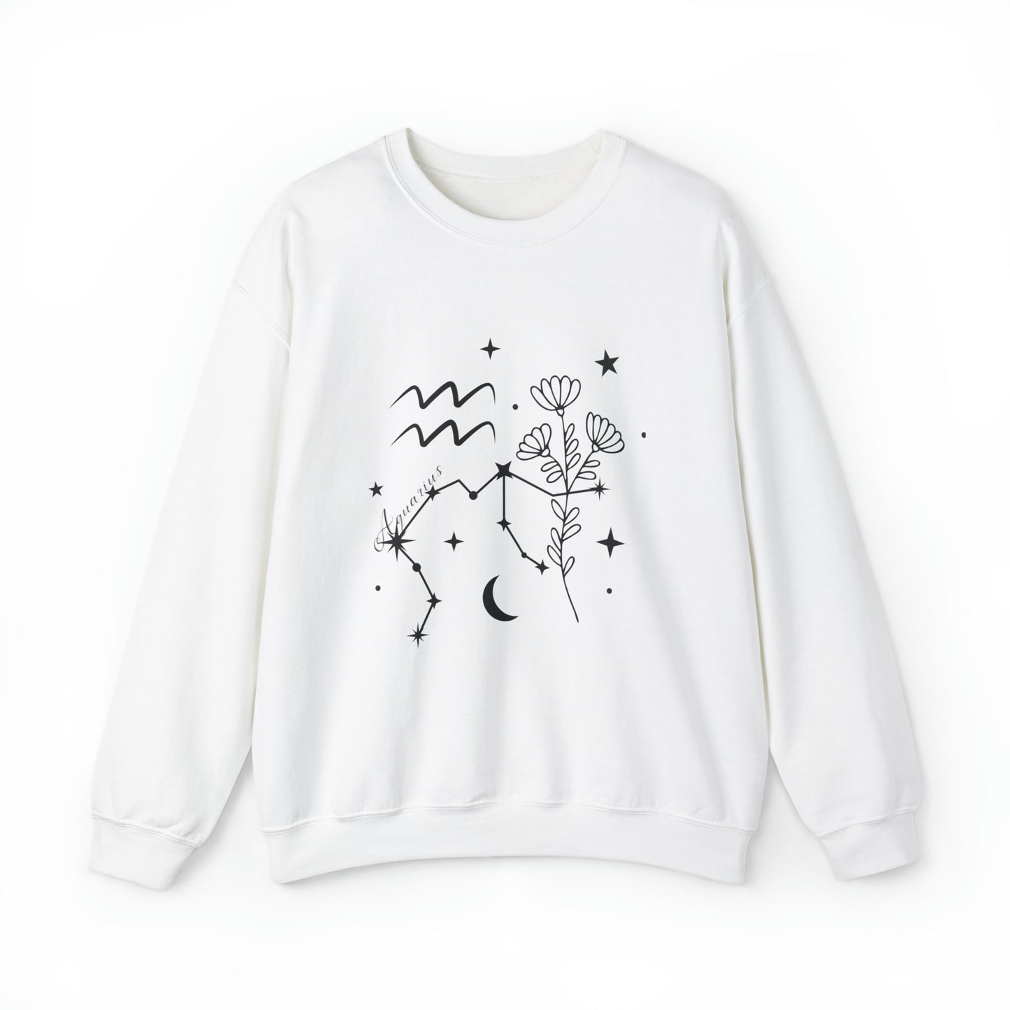 Aquarius Zodiac Mix Unisex Heavy Blend™ Crewneck Sweatshirt