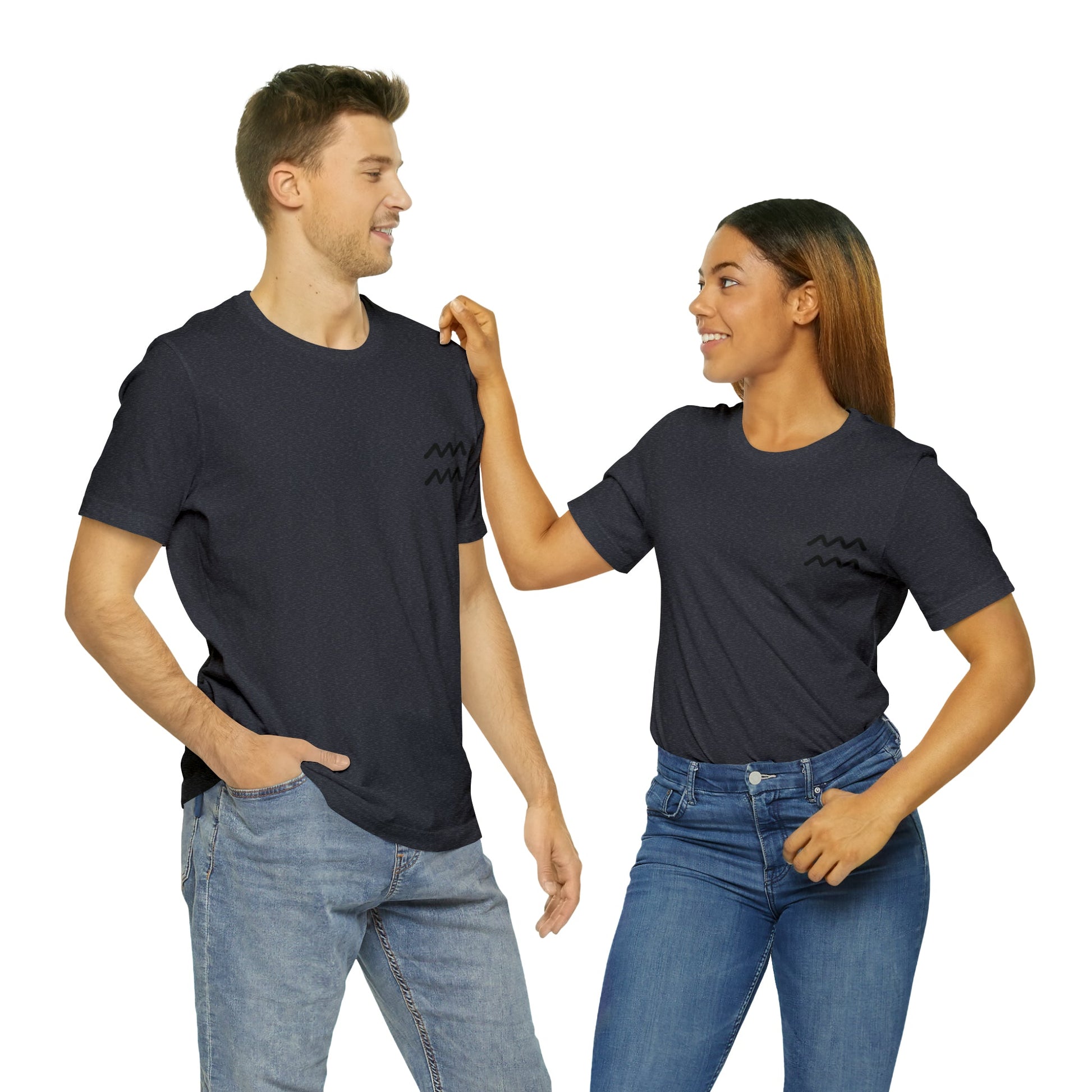 Aquarius Simple Unisex Jersey Short Sleeve Tee - Witcheasy