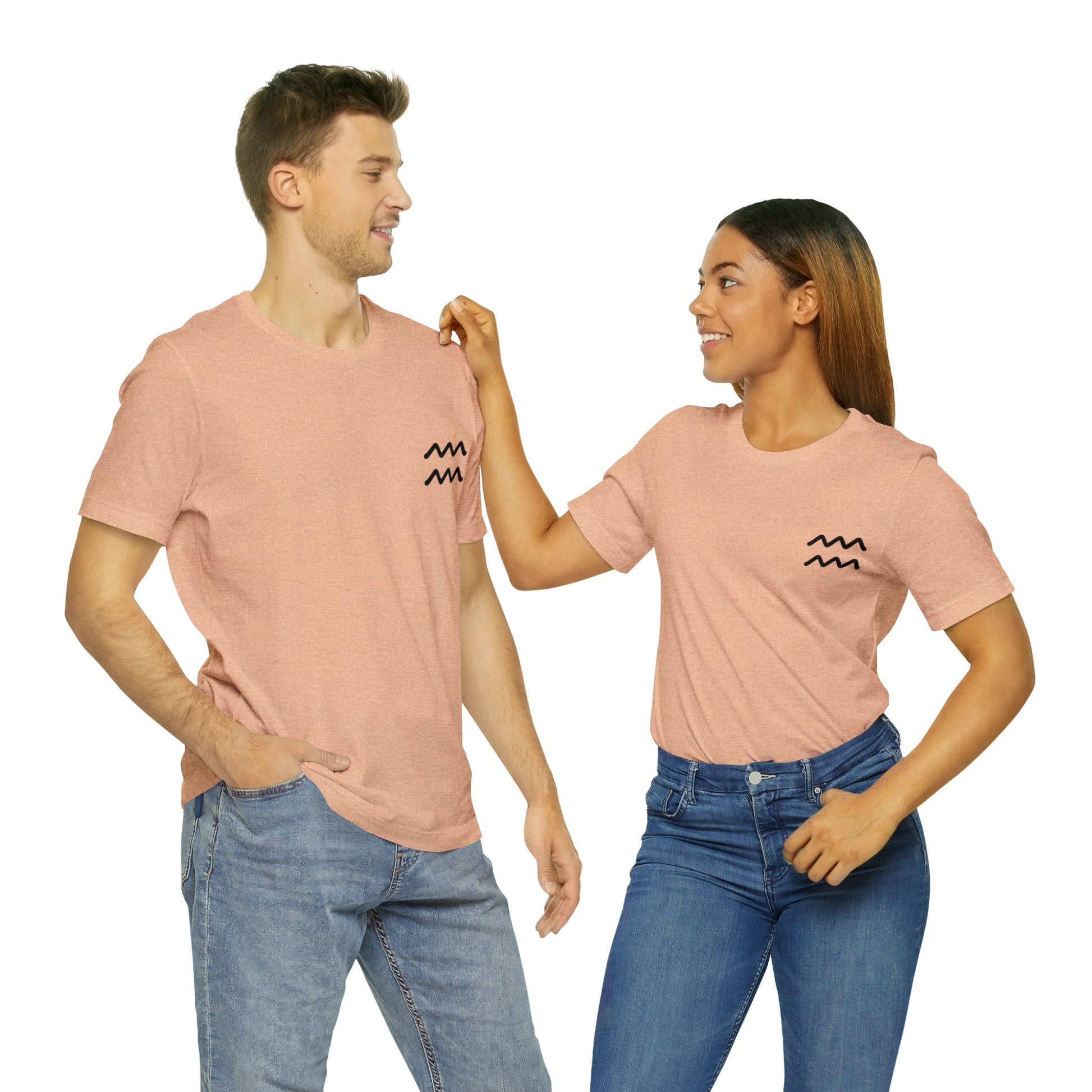 Aquarius Simple Unisex Jersey Short Sleeve Tee - Witcheasy