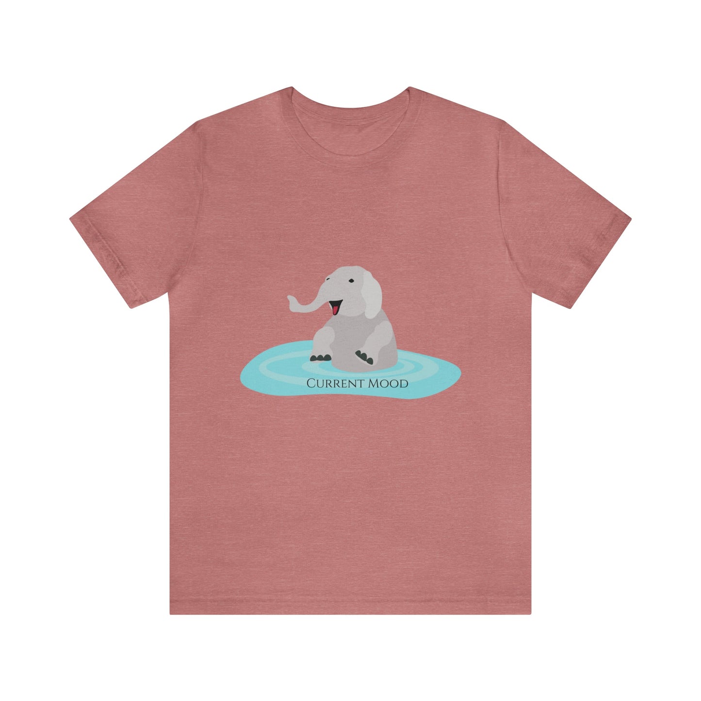 Current Mood Bathing Elephant Unisex Jersey Short Sleeve Tee - Witcheasy