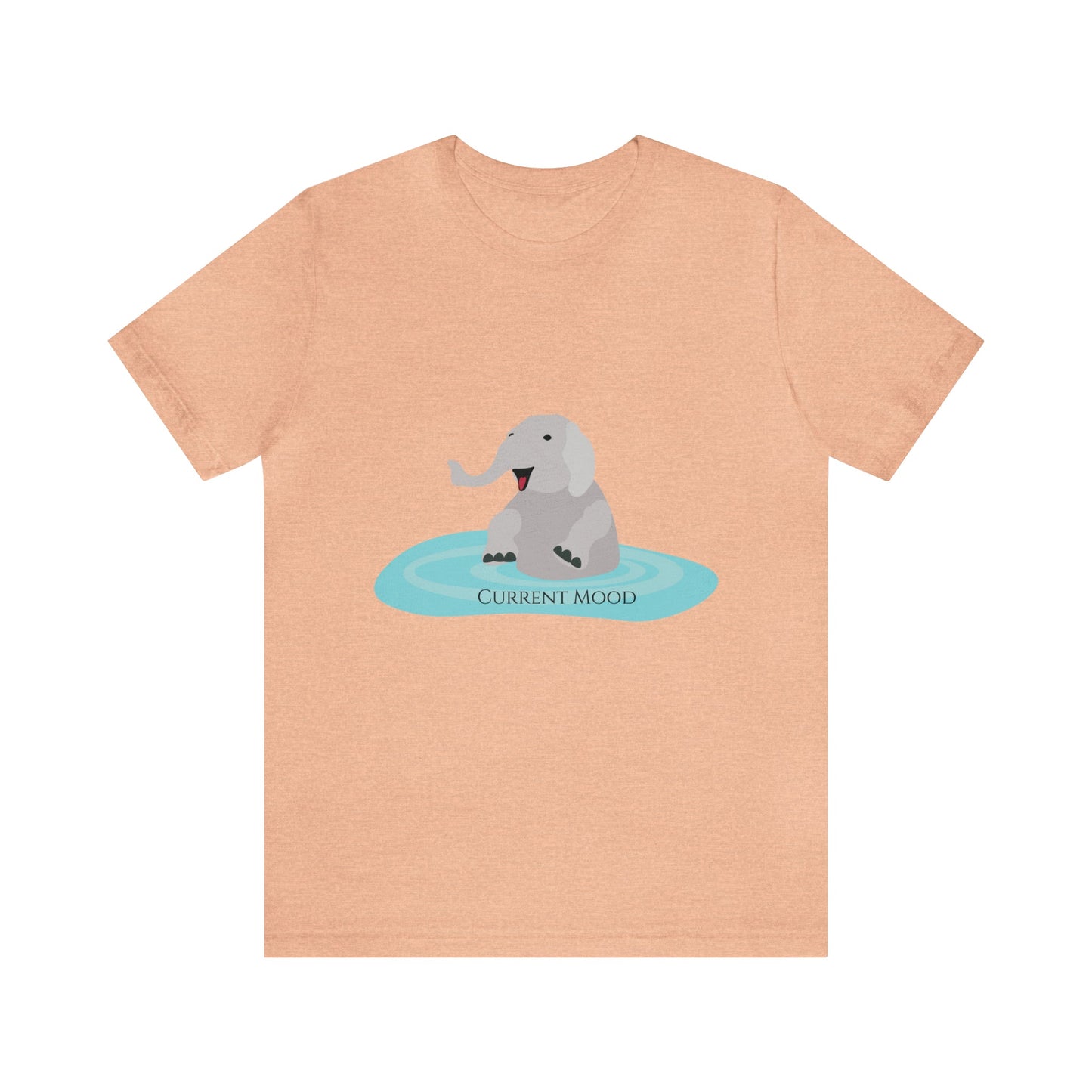 Current Mood Bathing Elephant Unisex Jersey Short Sleeve Tee - Witcheasy