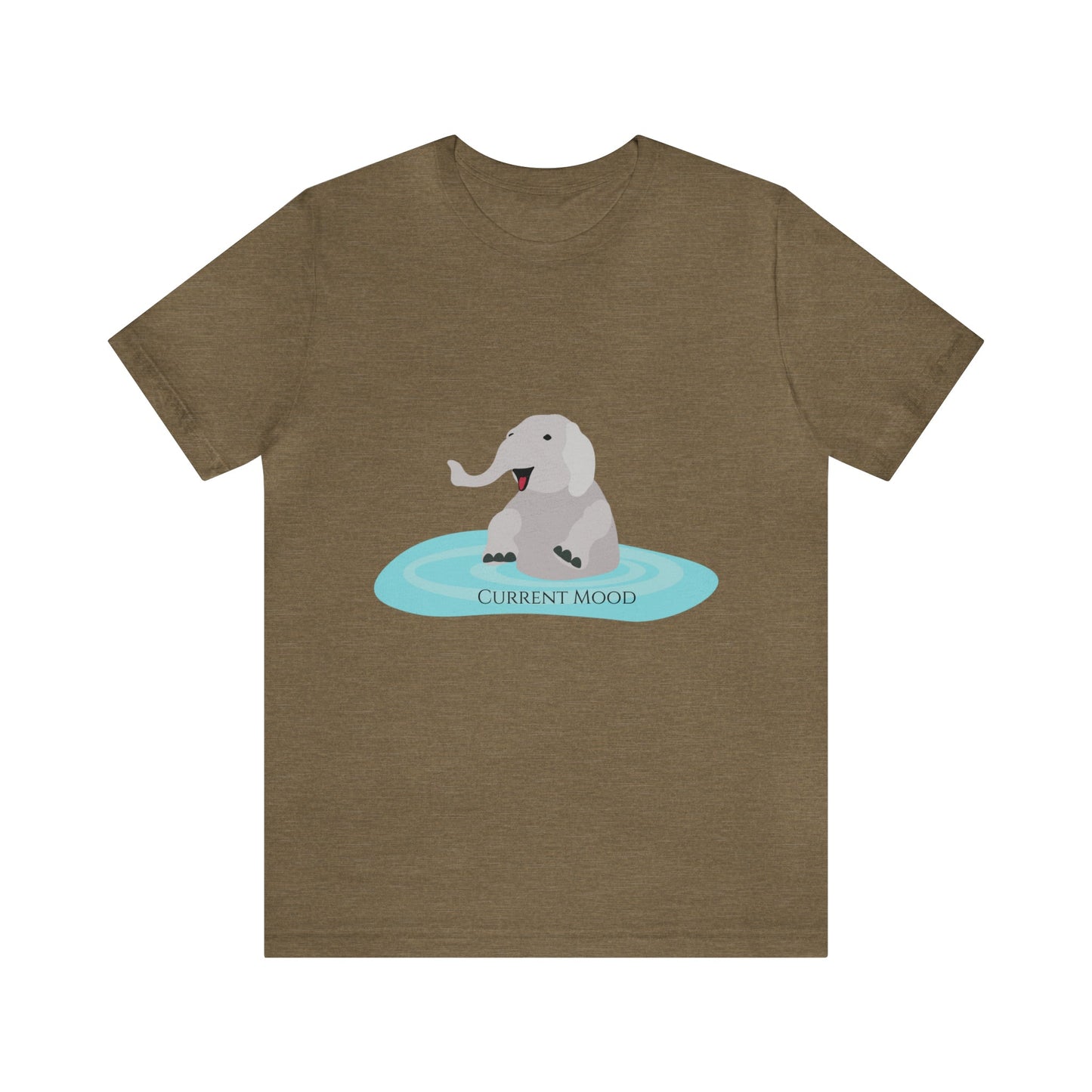 Current Mood Bathing Elephant Unisex Jersey Short Sleeve Tee - Witcheasy