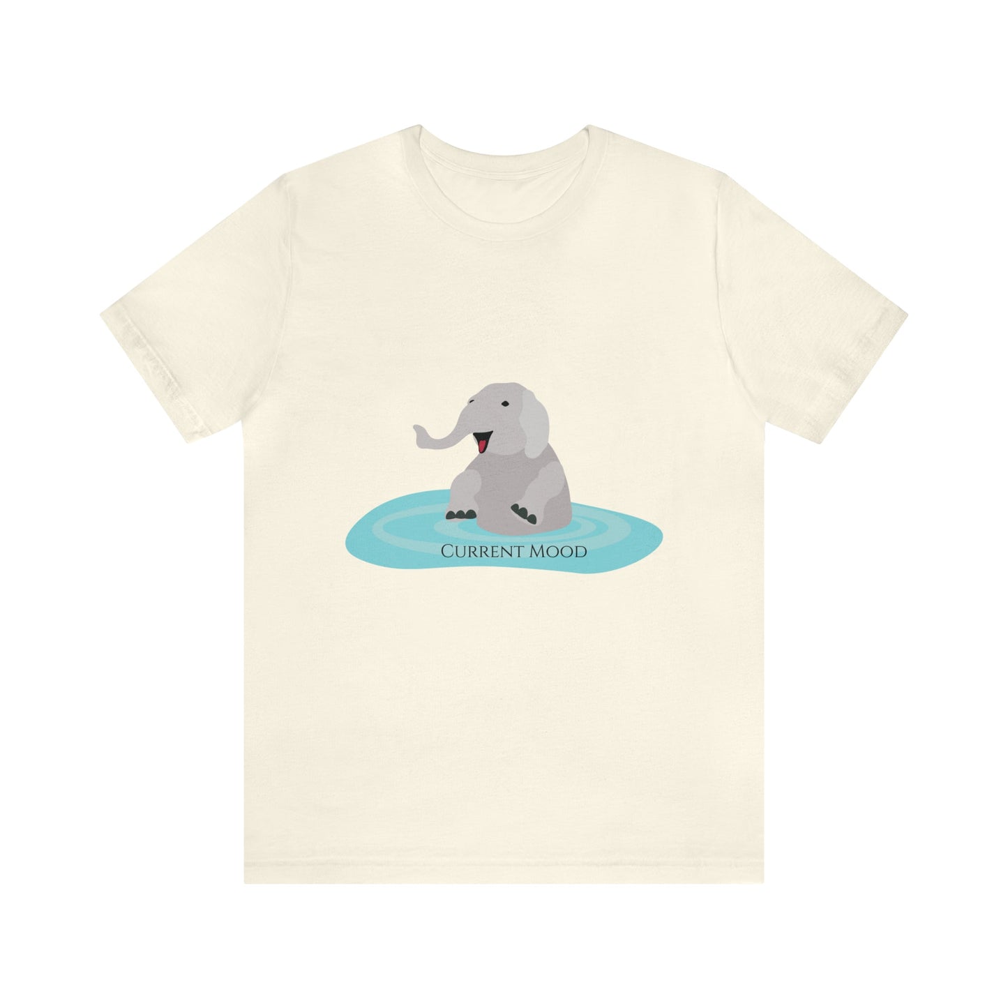 Current Mood Bathing Elephant Unisex Jersey Short Sleeve Tee - Witcheasy