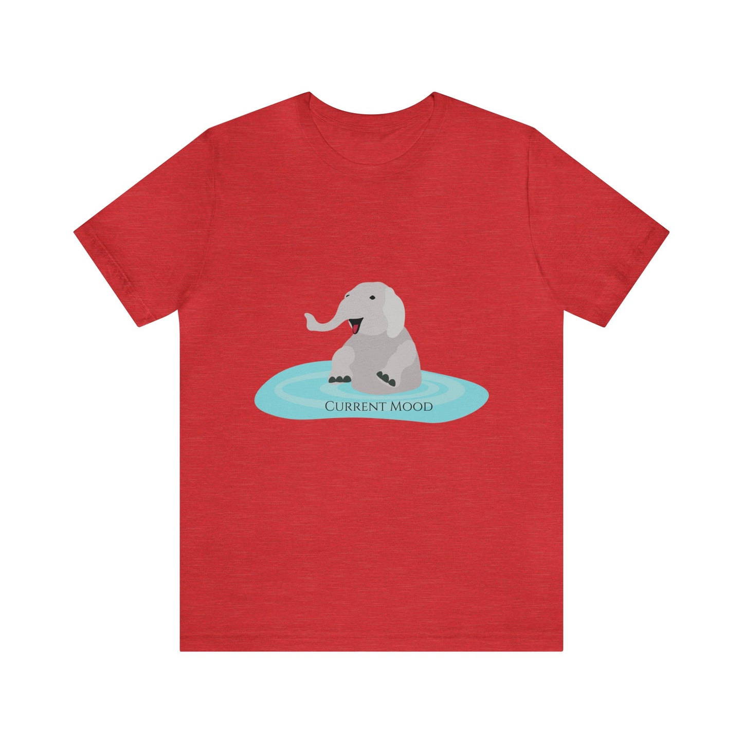 Current Mood Bathing Elephant Unisex Jersey Short Sleeve Tee - Witcheasy