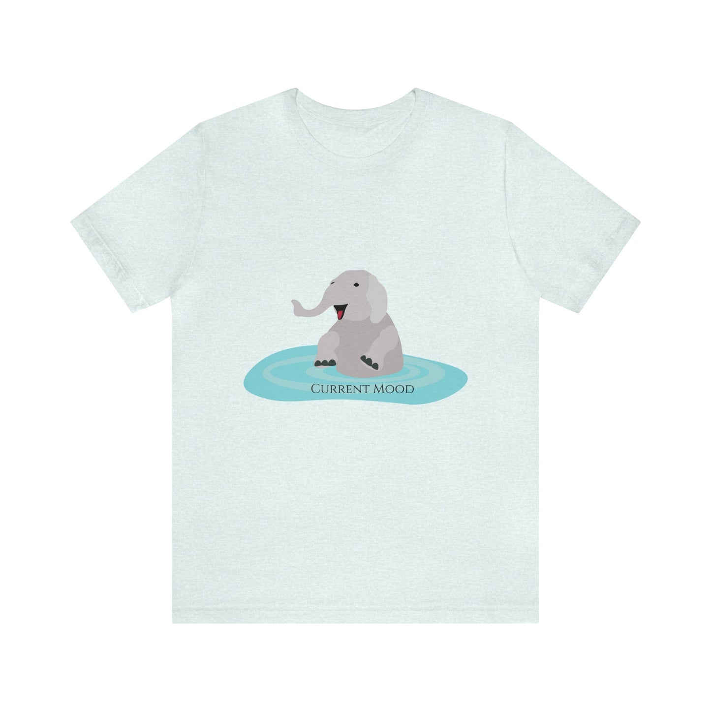 Current Mood Bathing Elephant Unisex Jersey Short Sleeve Tee - Witcheasy