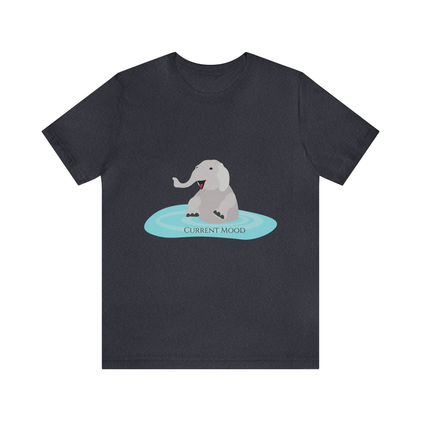 Current Mood Bathing Elephant Unisex Jersey Short Sleeve Tee - Witcheasy