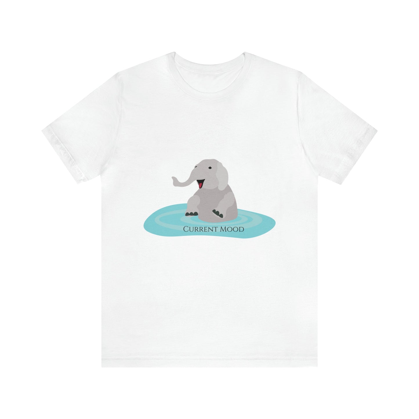 Current Mood Bathing Elephant Unisex Jersey Short Sleeve Tee - Witcheasy