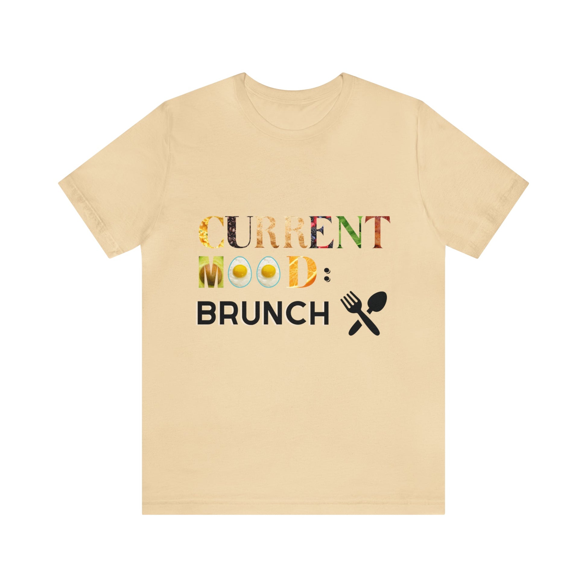 Current Mood Brunch (Food Letters) Unisex Jersey Short Sleeve Tee - Witcheasy