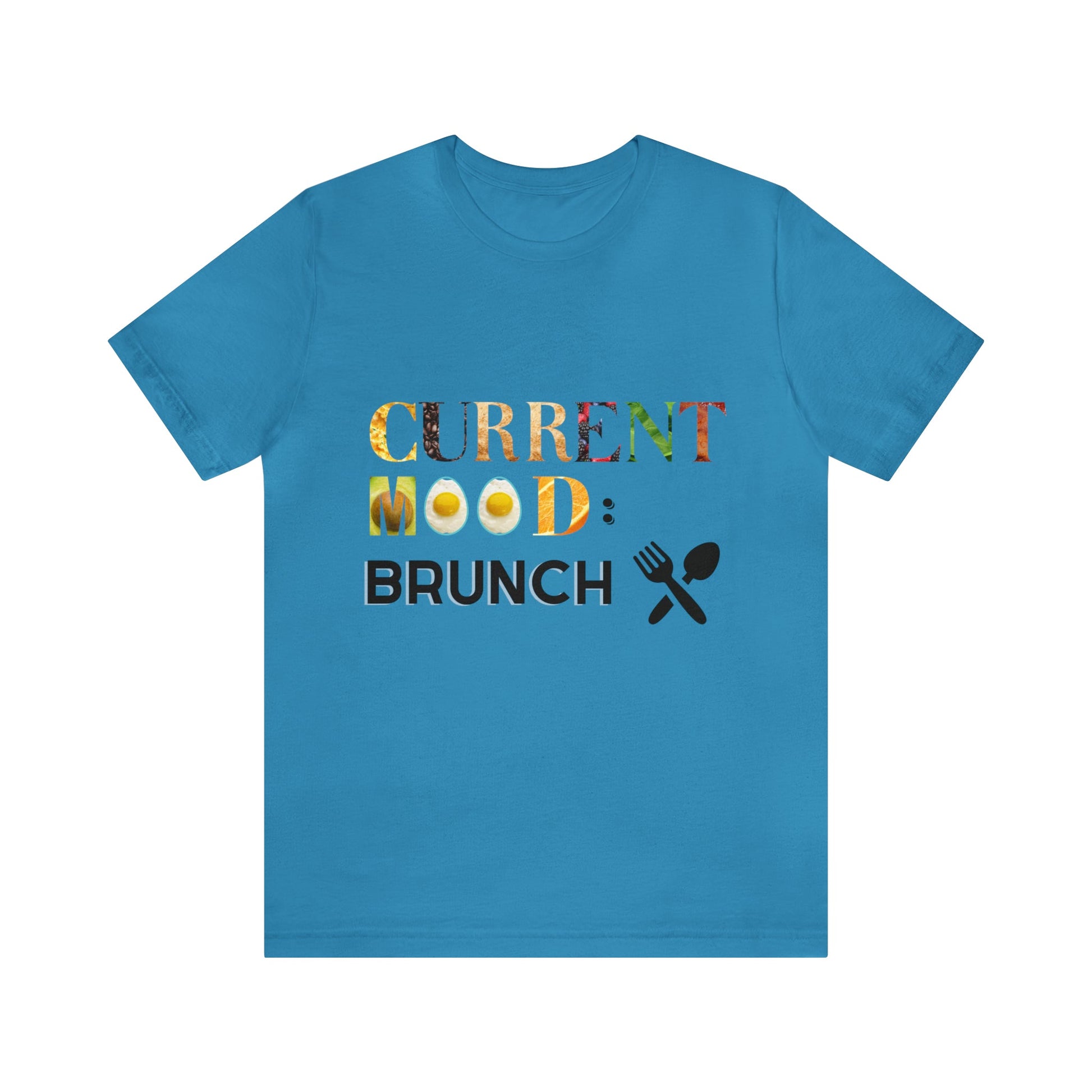 Current Mood Brunch (Food Letters) Unisex Jersey Short Sleeve Tee - Witcheasy