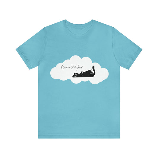 Current Mood Cat in Clouds Unisex Jersey Short Sleeve Tee - Witcheasy