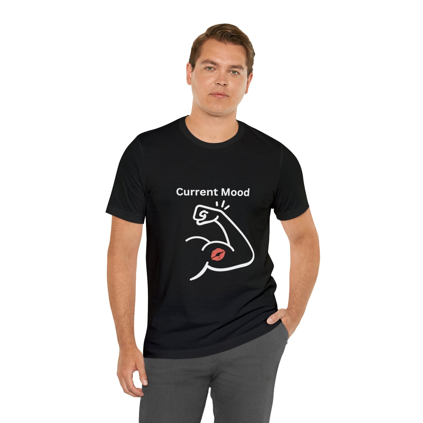 Current Mood Kiss My Bicep Unisex Jersey Short Sleeve Tee - Witcheasy