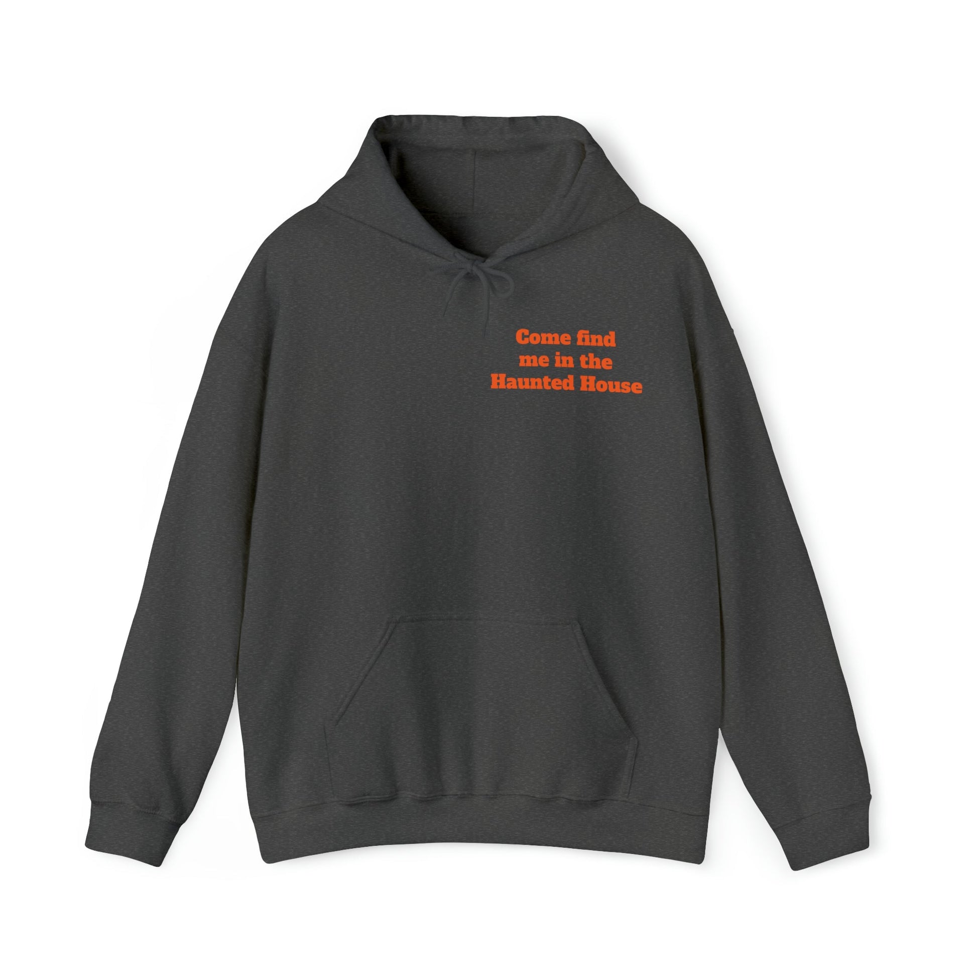 Haunted House Unisex Hooded Sweatshirt (back design) - Witcheasy