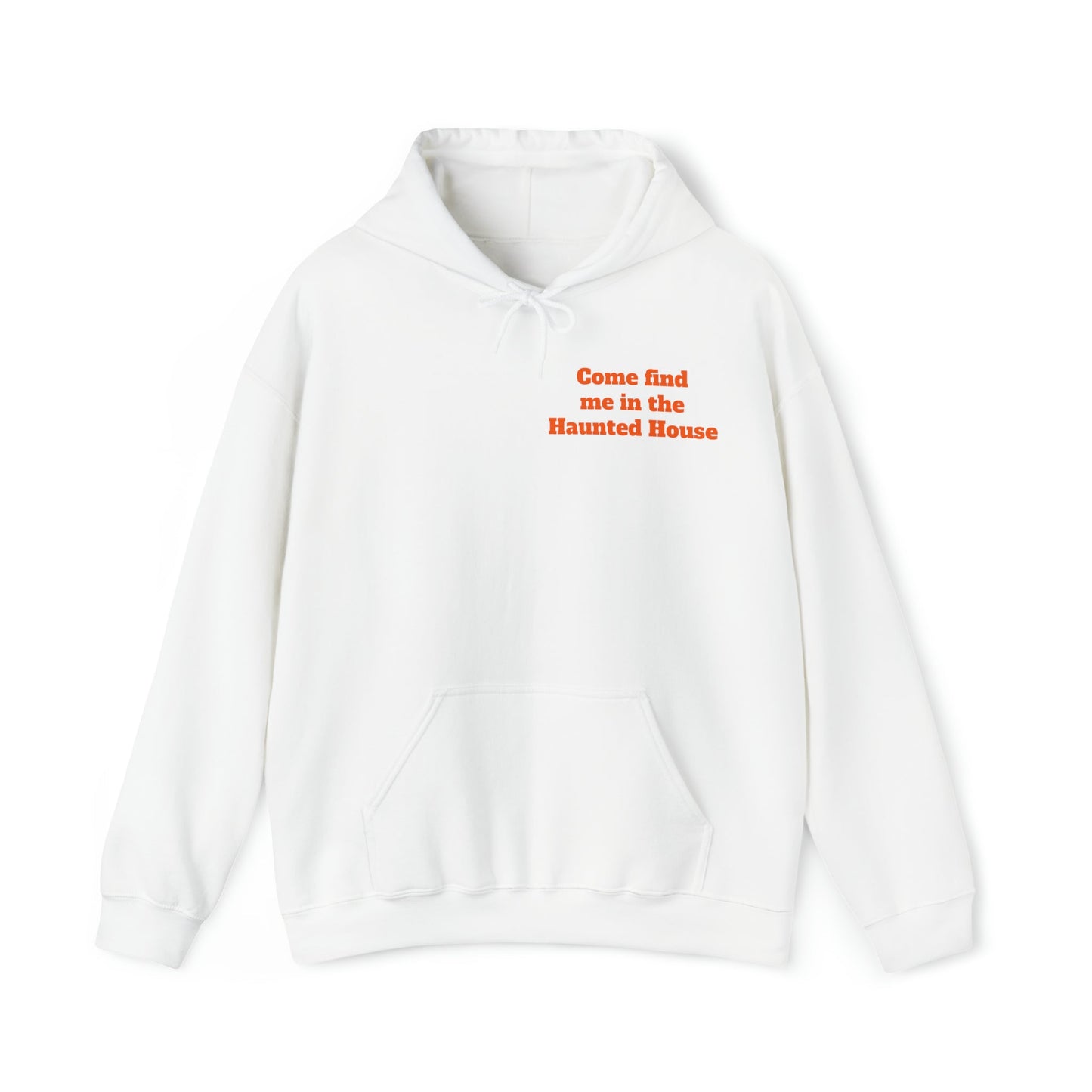 Haunted House Unisex Hooded Sweatshirt (back design) - Witcheasy