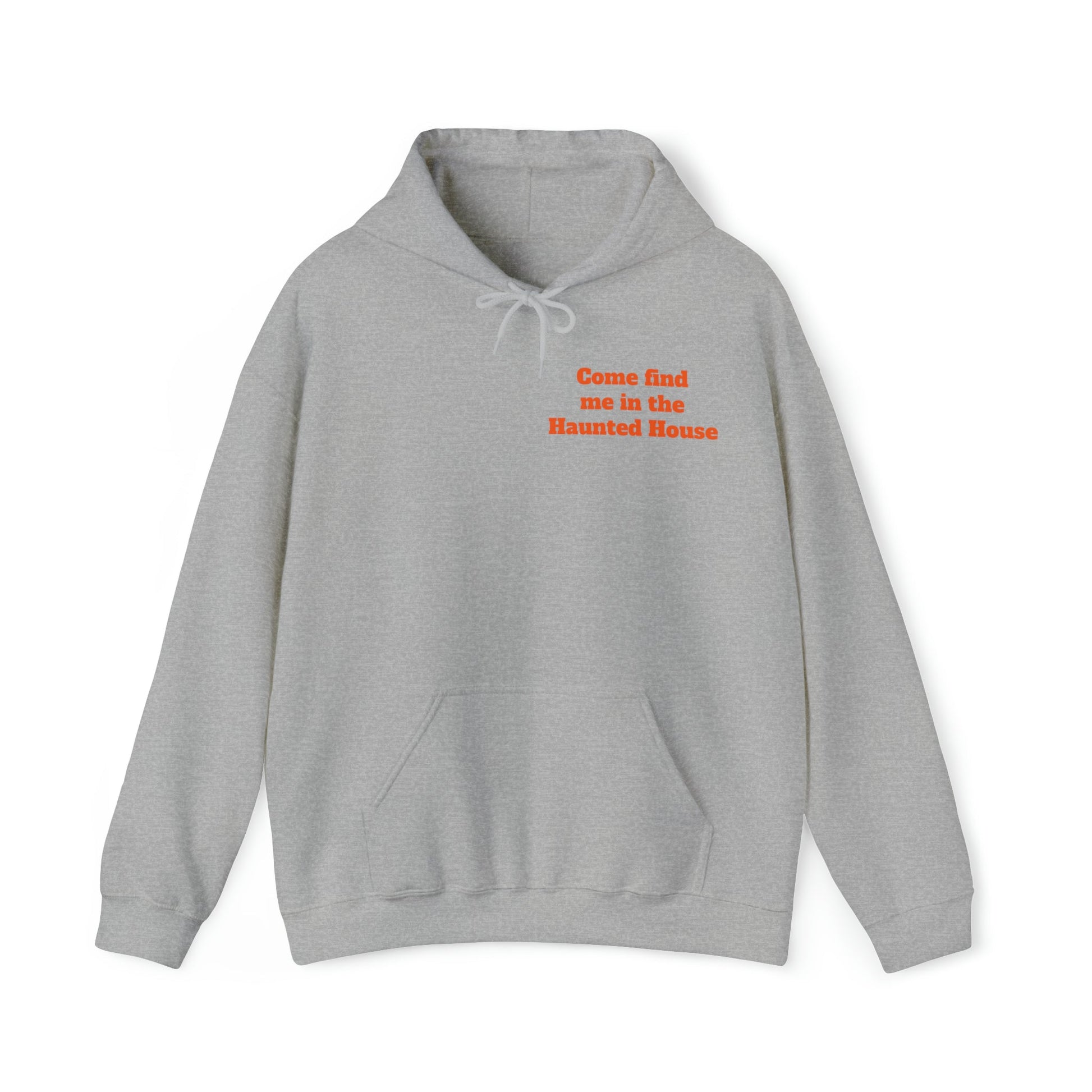 Haunted House Unisex Hooded Sweatshirt (back design) - Witcheasy