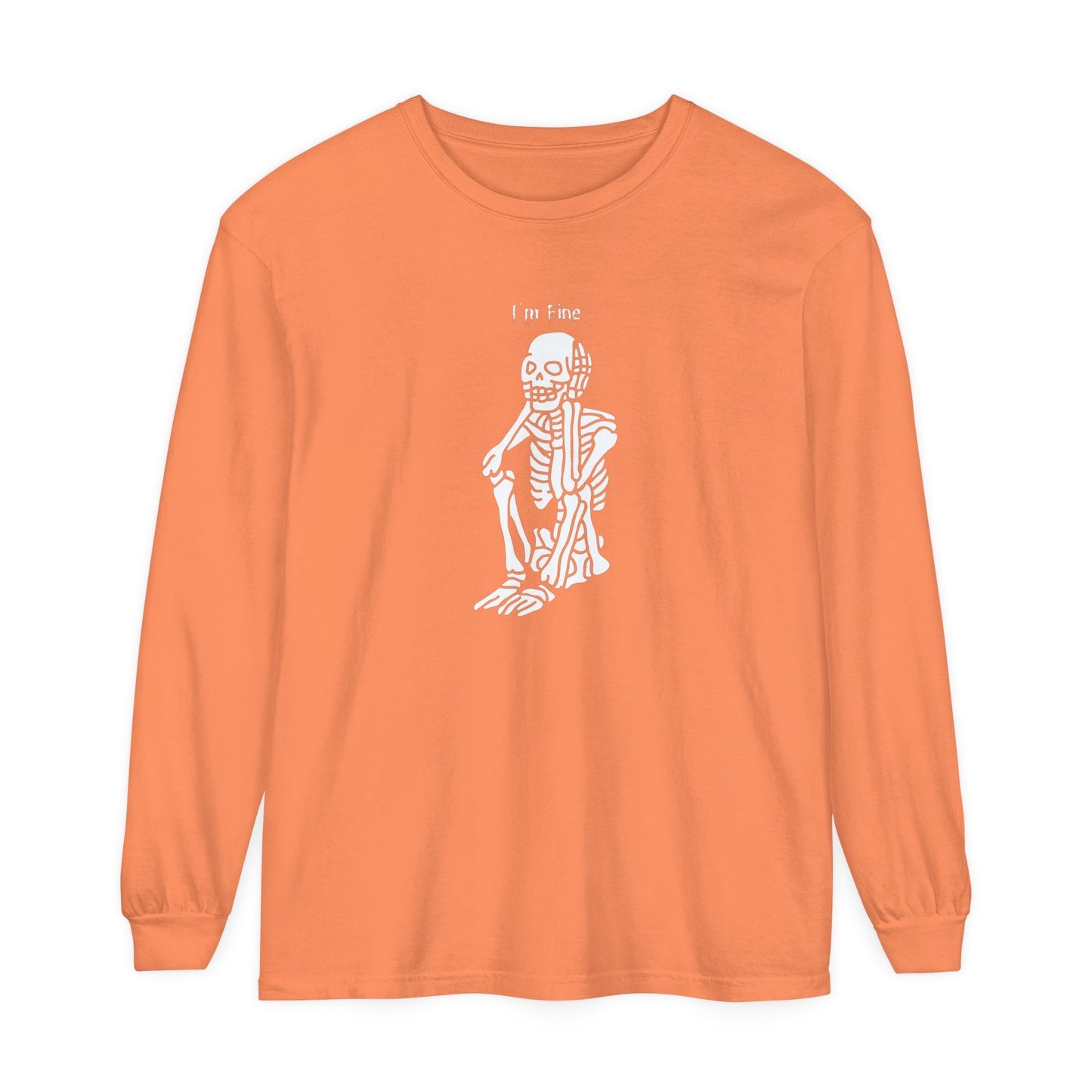 I'm Fine Skeleton Valley Unisex Long Sleeve T-Shirt - Witcheasy