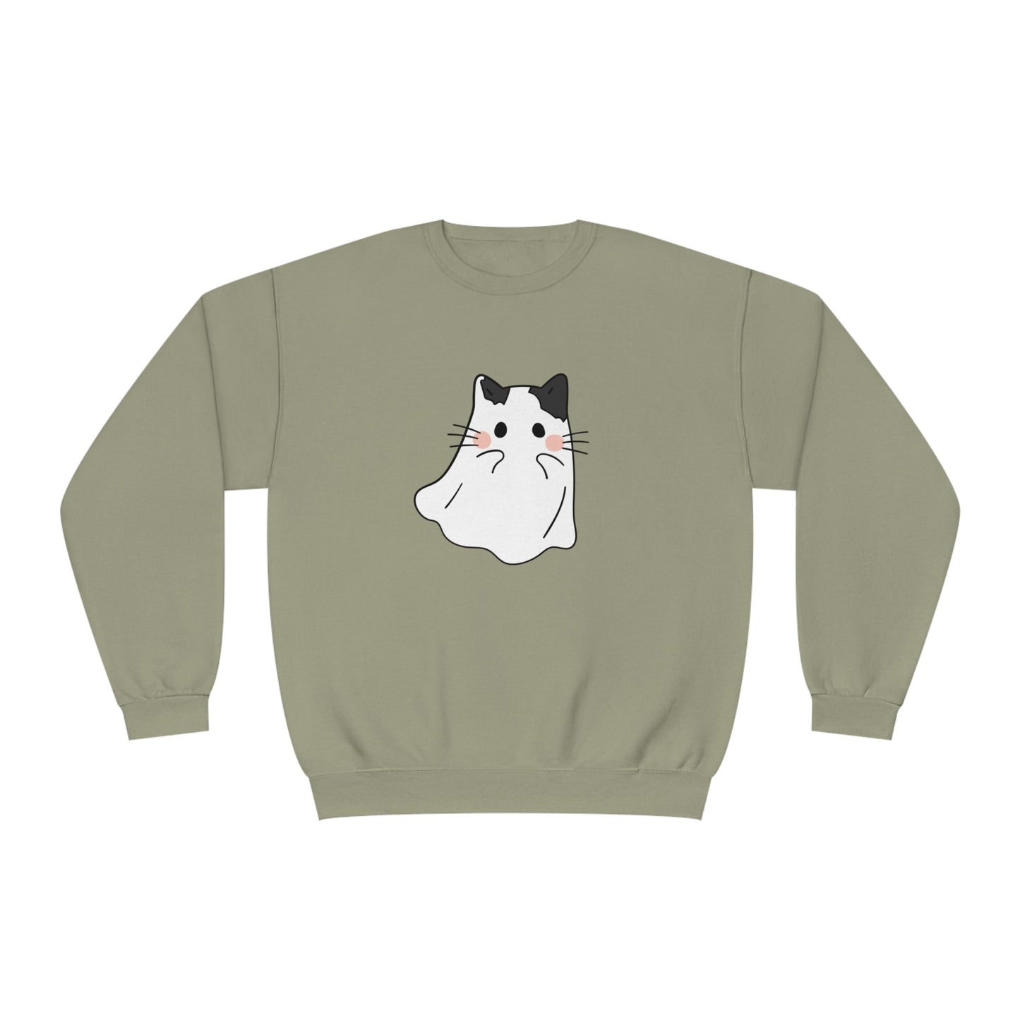 Kitty Ghost Unisex Crewneck Sweatshirt - Witcheasy