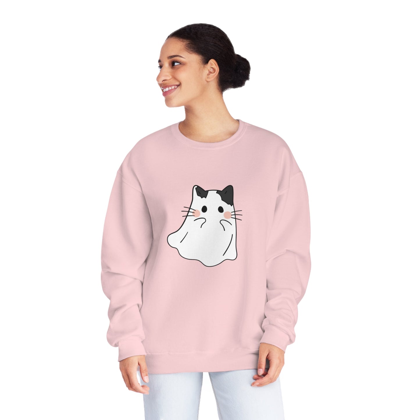 Kitty Ghost Unisex Crewneck Sweatshirt - Witcheasy