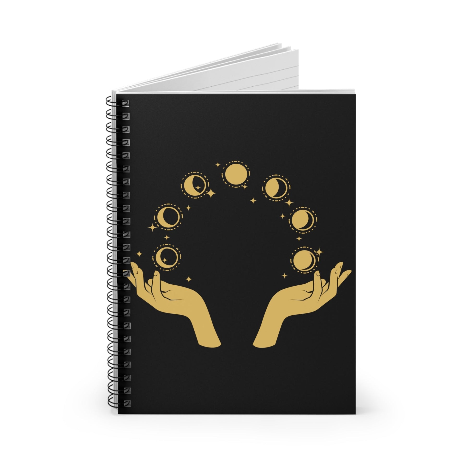 Moon Phases - Spiral Notebook - Ruled Line - Witcheasy