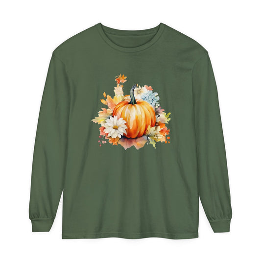 Pumpkin Foliage Unisex Long Sleeve T-Shirt - Witcheasy