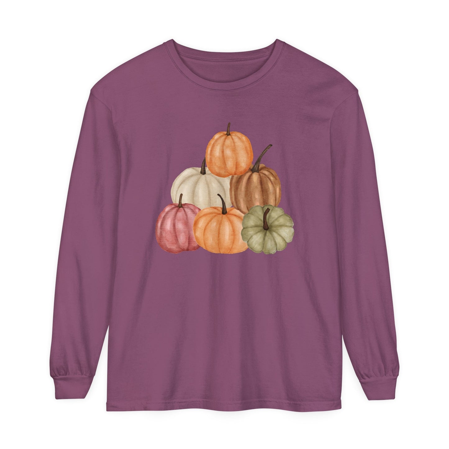 Pumpkin Stack Unisex Long Sleeve T-Shirt - Witcheasy