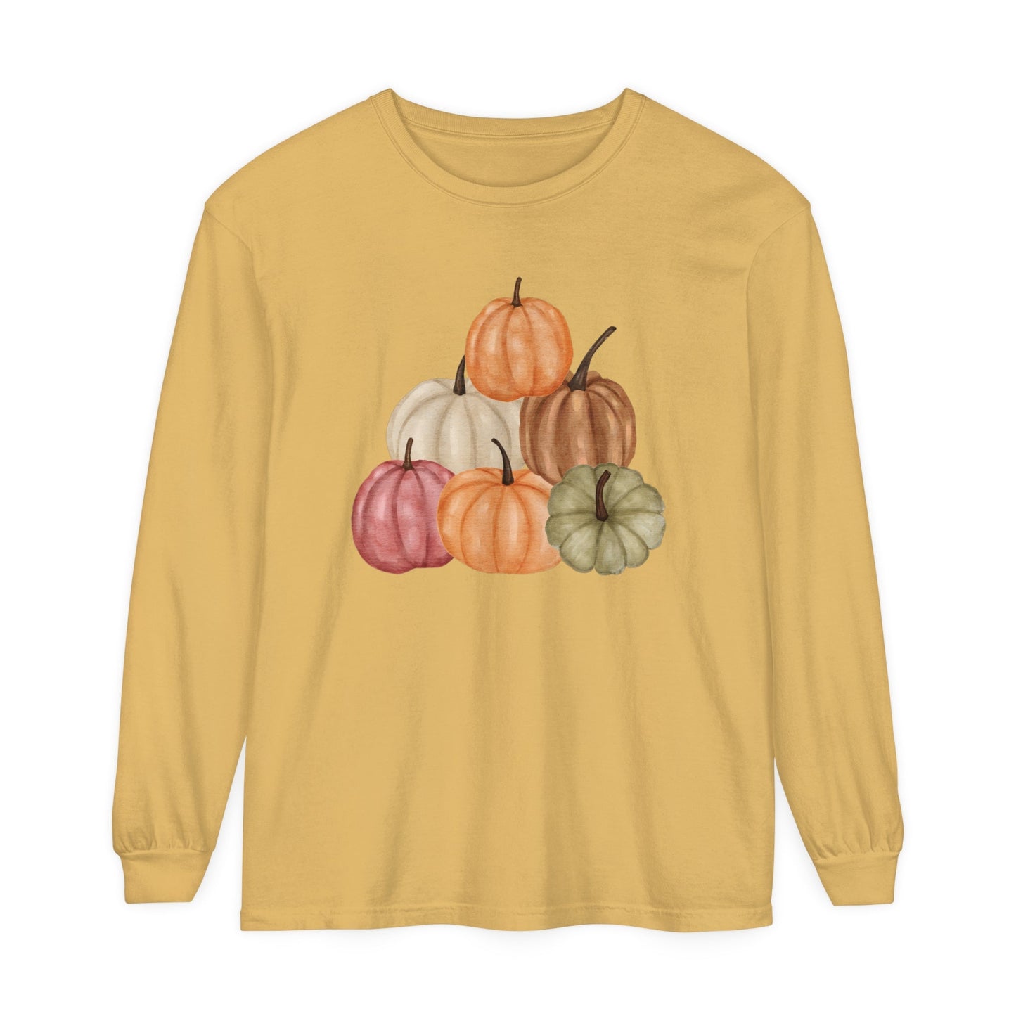 Pumpkin Stack Unisex Long Sleeve T-Shirt - Witcheasy